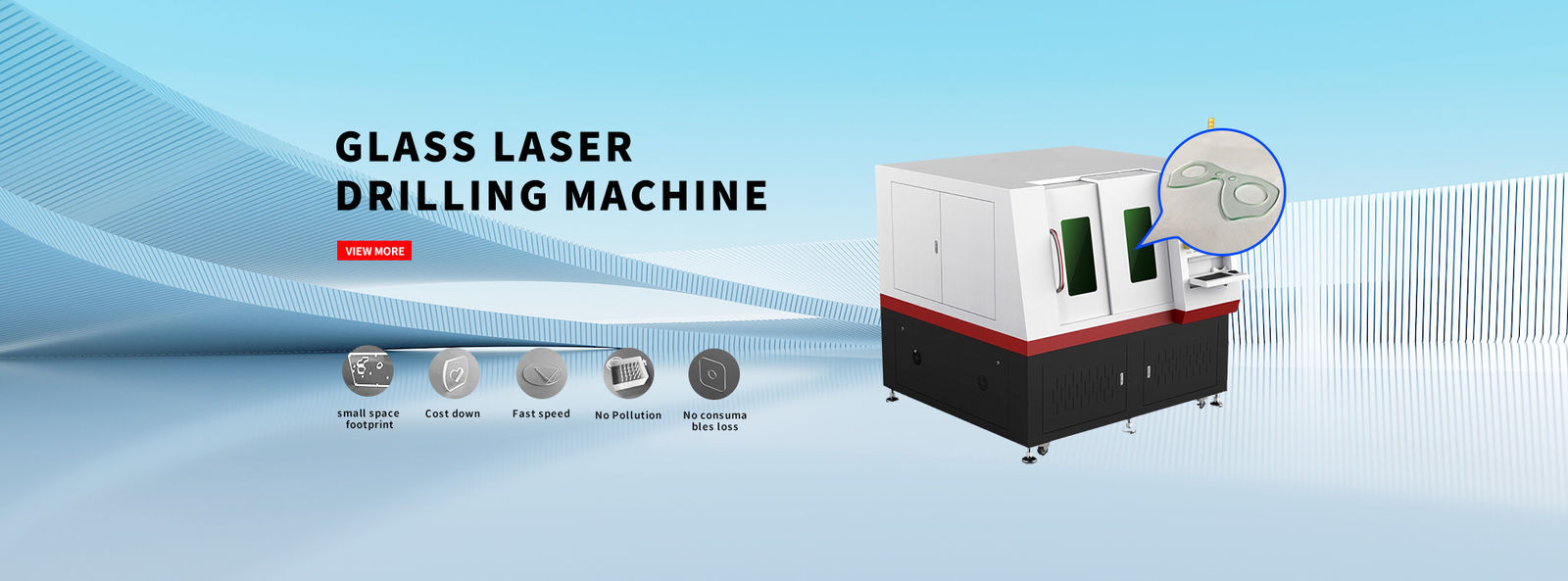 qualidade Máquina de corte a laser de vidro fábrica