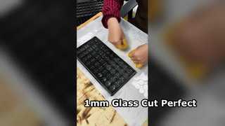 Tampa de relógio de vidro com 1 mm de espessura circular de corte em lote a laser