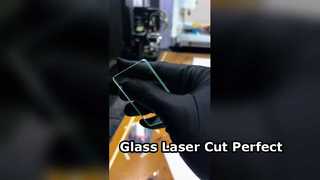 Corte a laser de vidro verde de 3 mm quadrado arredondado