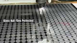 Lima de unhas, corte a laser de vidro