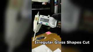 Corte a laser de vidro safira de 3 mm para formas irregulares