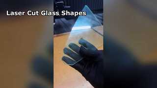 Vidro verde 4mm F cortando formato irregular