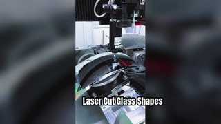 Corte a laser de vidro verde de 6 mm para formas irregulares