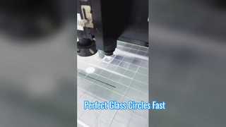 Corte circular a laser de vidro branco de 3 mm