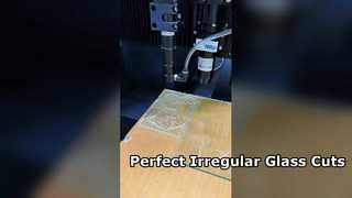 Corte a laser de vidro em relevo de 3 mm para formas irregulares