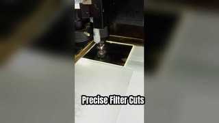 Quadrado de corte a laser com filtro revestido de 2 mm