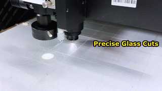 Circular de corte de vidro branco de filme fosco de face única de 1mm