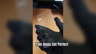 Corte a laser de vidro ultrafino para capa de celular de 0,7 mm